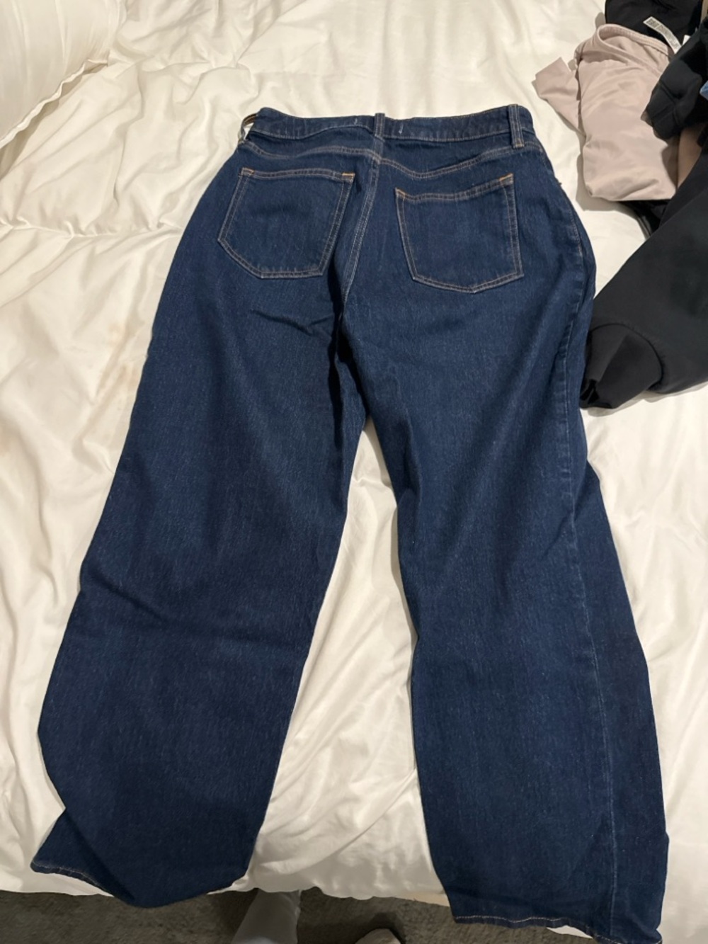 Dark Wash Straight Leg Jeans - Picture 2 of 3